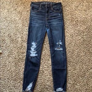 High-rise crop jegging
